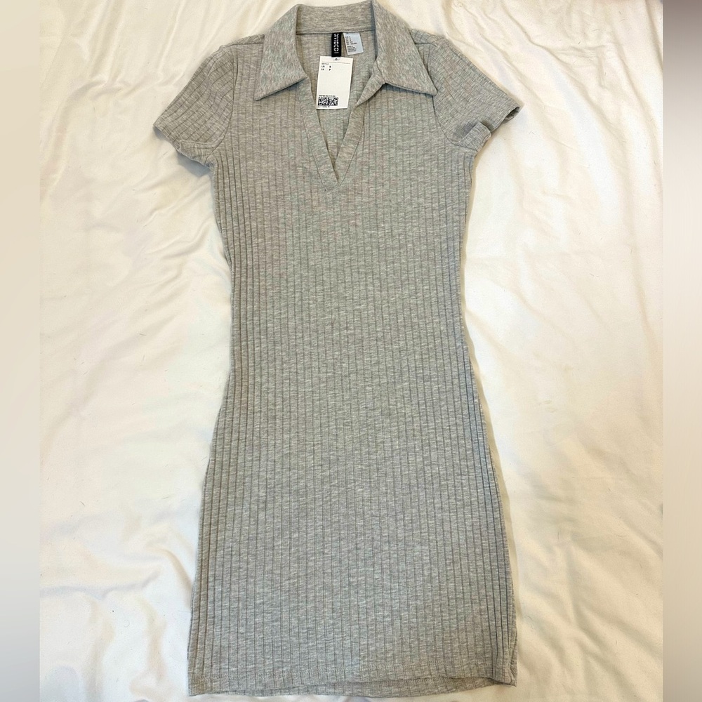 H&M Divided Collared Jersey Dress NWT